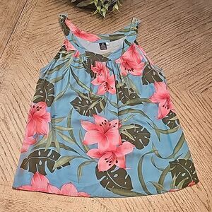 Floral Hawaiian top size L Hibiscus collection Hawaii